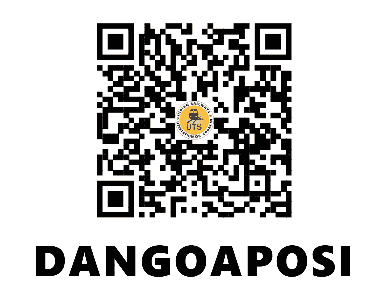 UTS QR Code for DANGOAPOSI - DPS - SE (JHARKHAND)