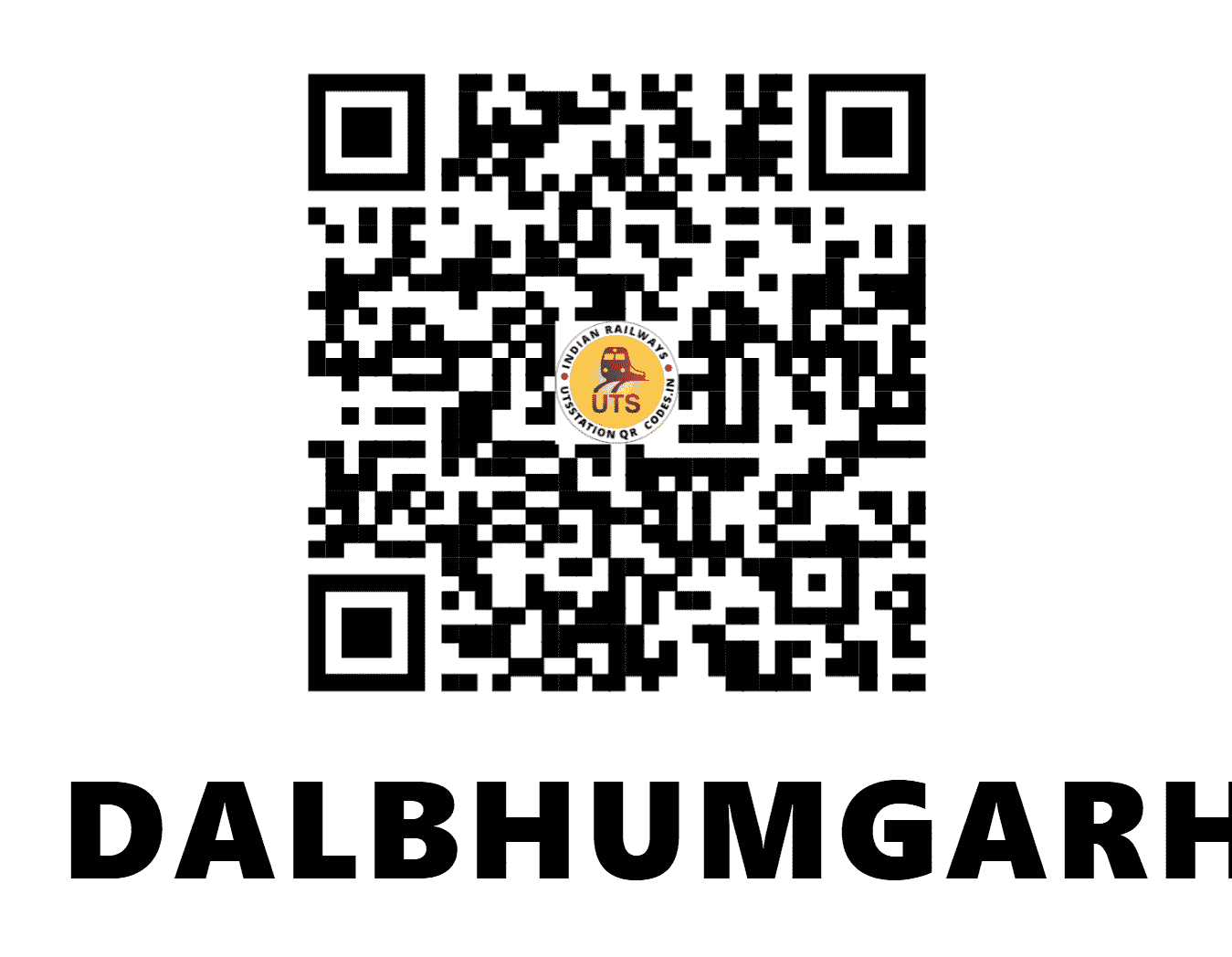 UTS QR Code for DALBHUMGARH - DVM - SE (JHARKHAND)