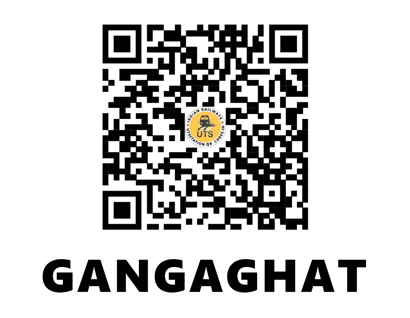 UTS QR Code for GANGAGHAT - GAG - SE (JHARKHAND)