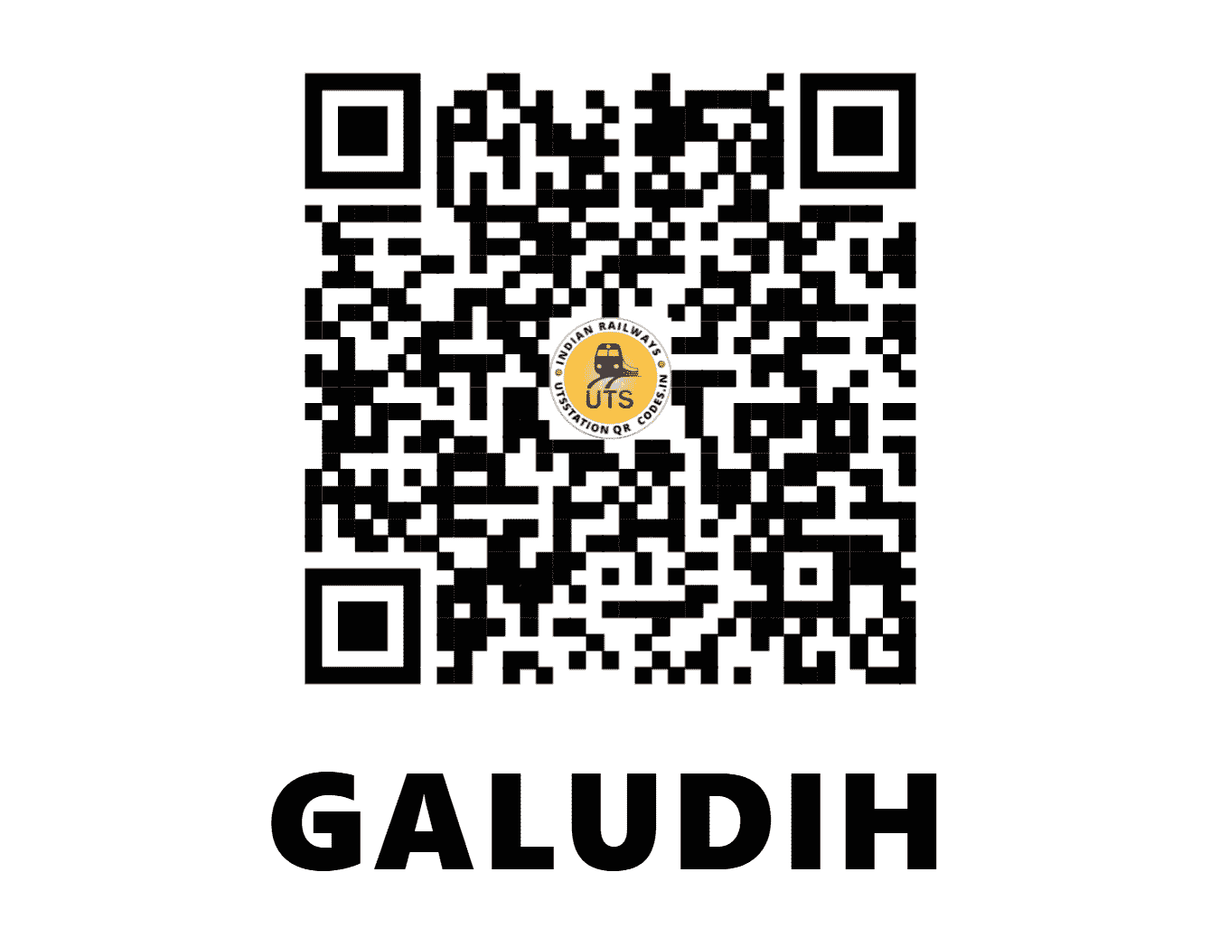 UTS QR Code for GALUDIH - GUD - SE (JHARKHAND)