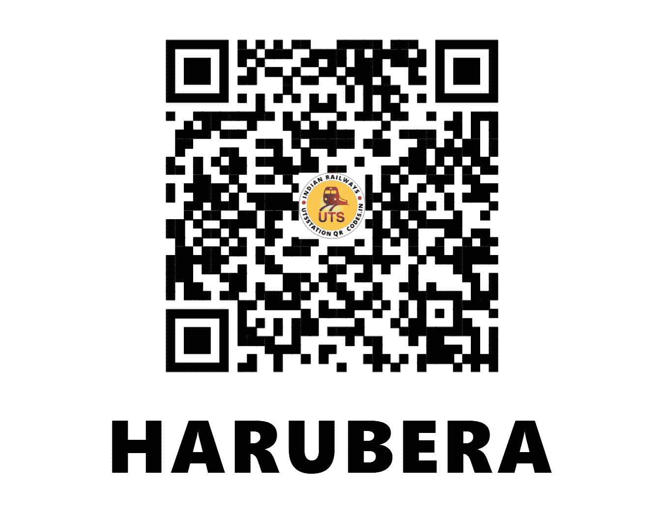 UTS QR Code for HARUBERA - HRBR - SE (JHARKHAND)
