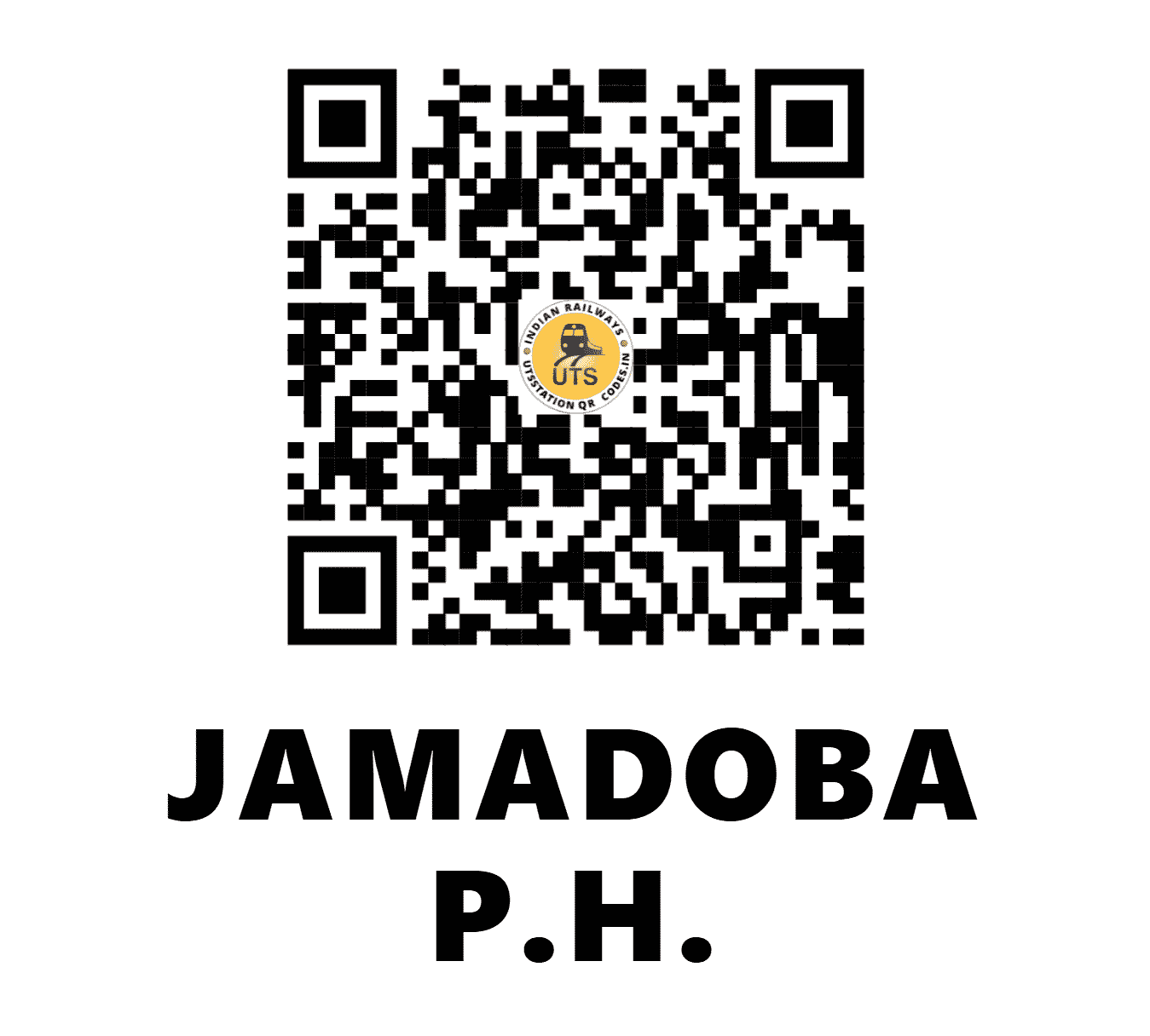 UTS QR Code for JAMADOBA P.H. - JBO - SE (JHARKHAND)