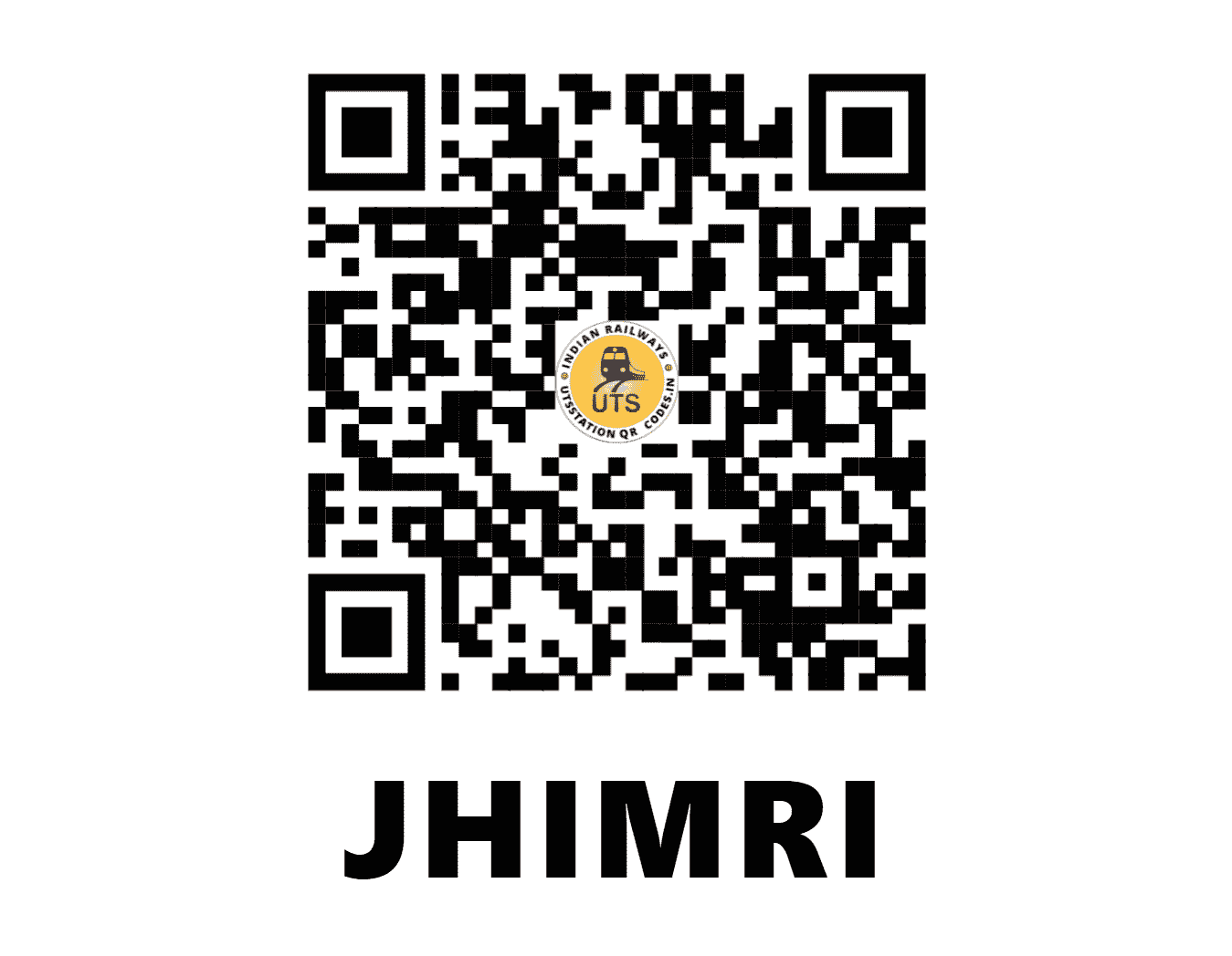 UTS QR Code for JHIMRI - JHMR - SE (JHARKHAND)