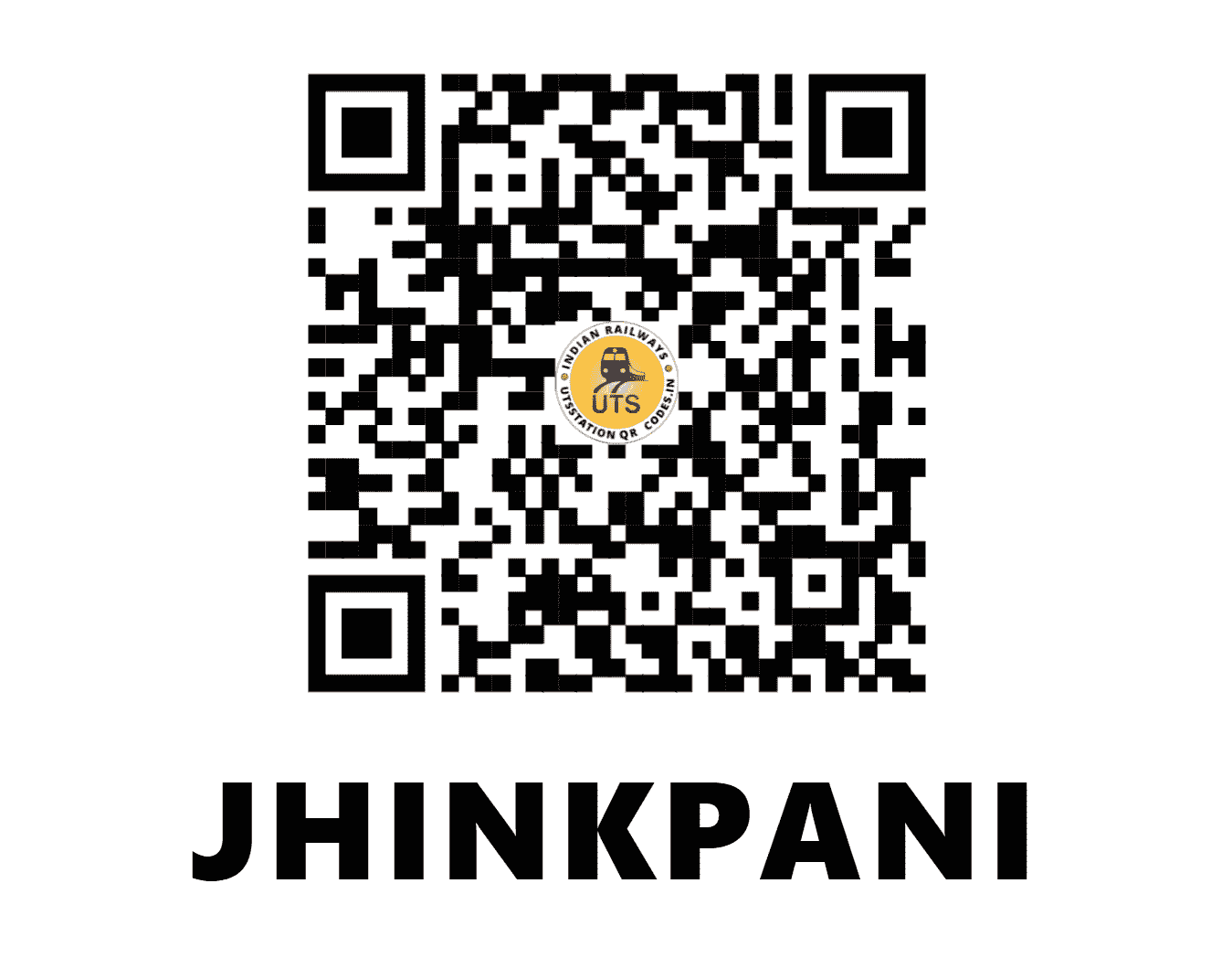 UTS QR Code for JHINKPANI - JNK - SE (JHARKHAND)