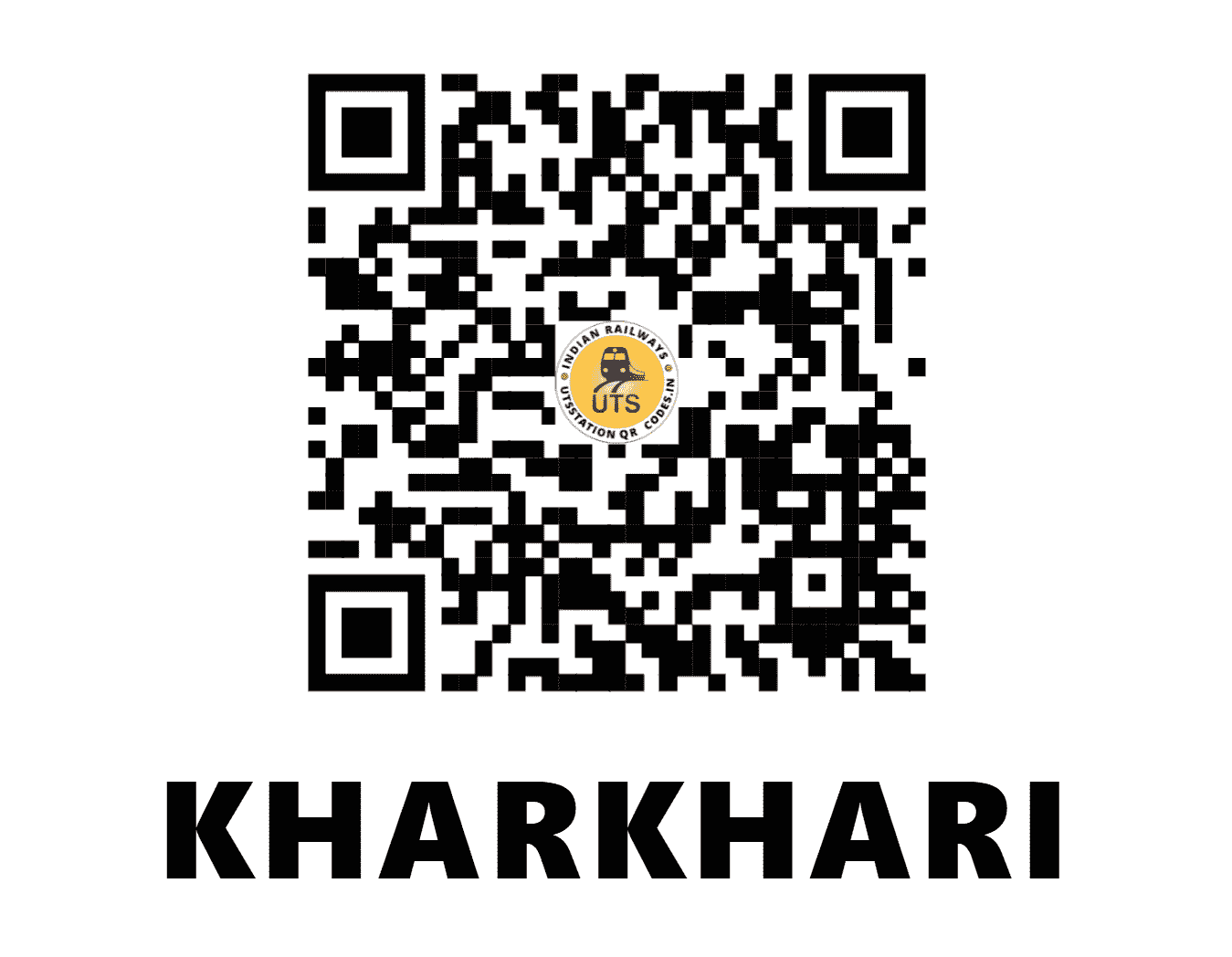 UTS QR Code for KHARKHARI - KHRI - SE (JHARKHAND)