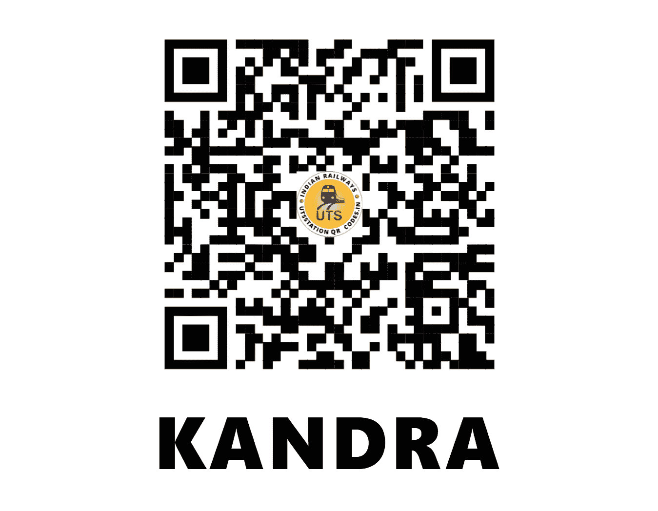 UTS QR Code for KANDRA - KND - SE (JHARKHAND)