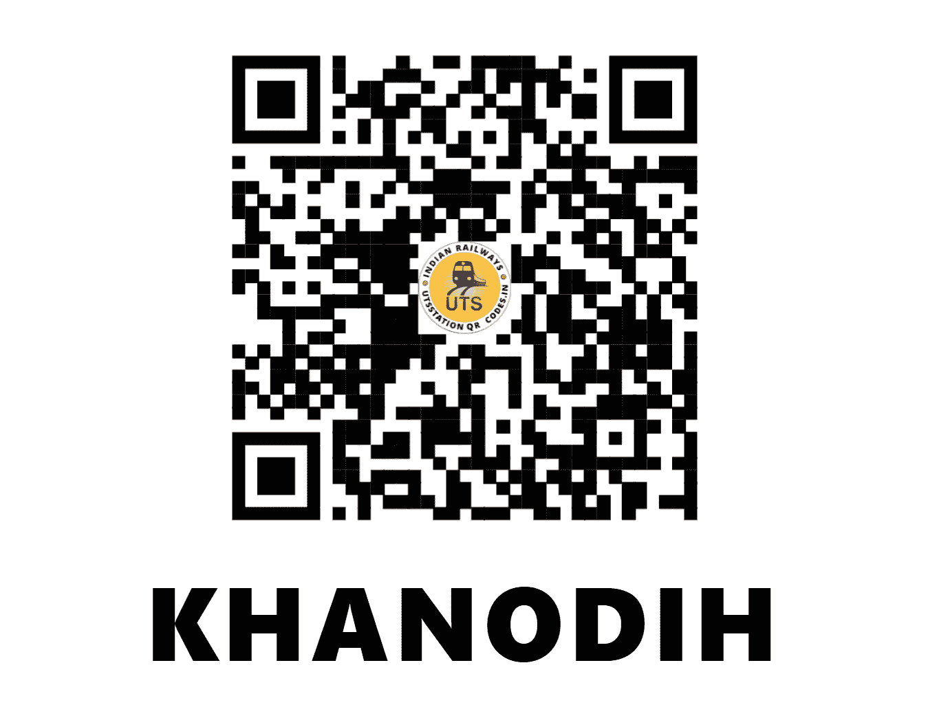 UTS QR Code for KHANODIH - KNF - SE (JHARKHAND)
