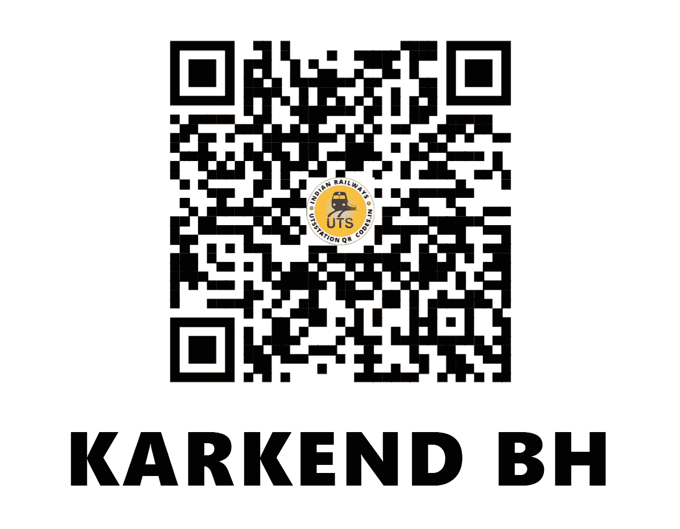 UTS QR Code for KARKEND BH - KRKN - SE (JHARKHAND)