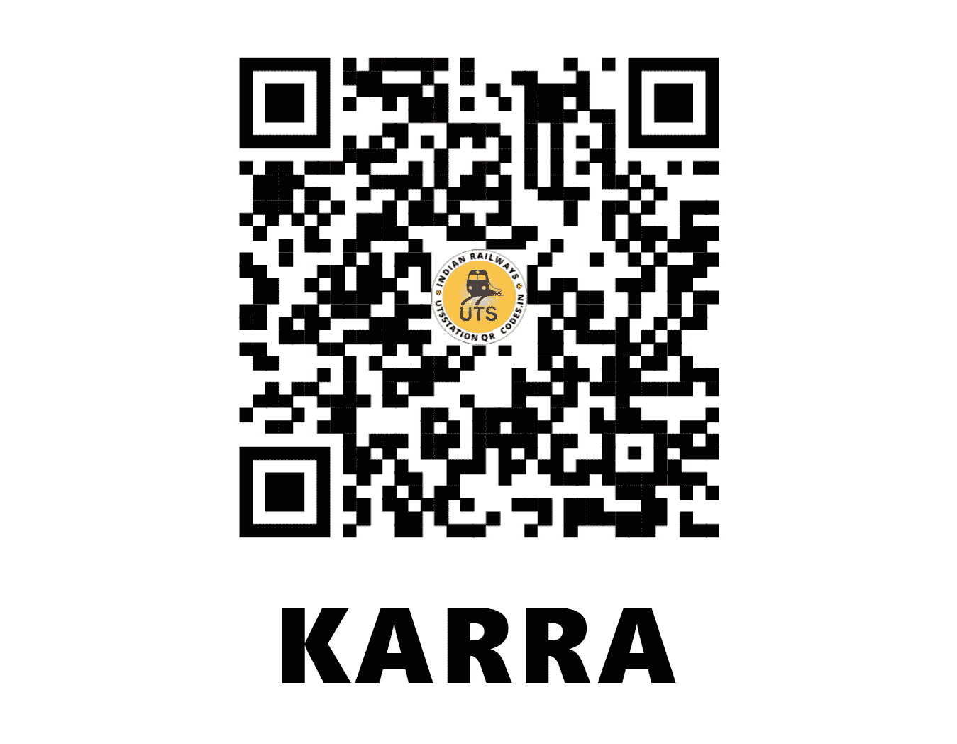 UTS QR Code for KARRA - KRRA - SE (JHARKHAND)