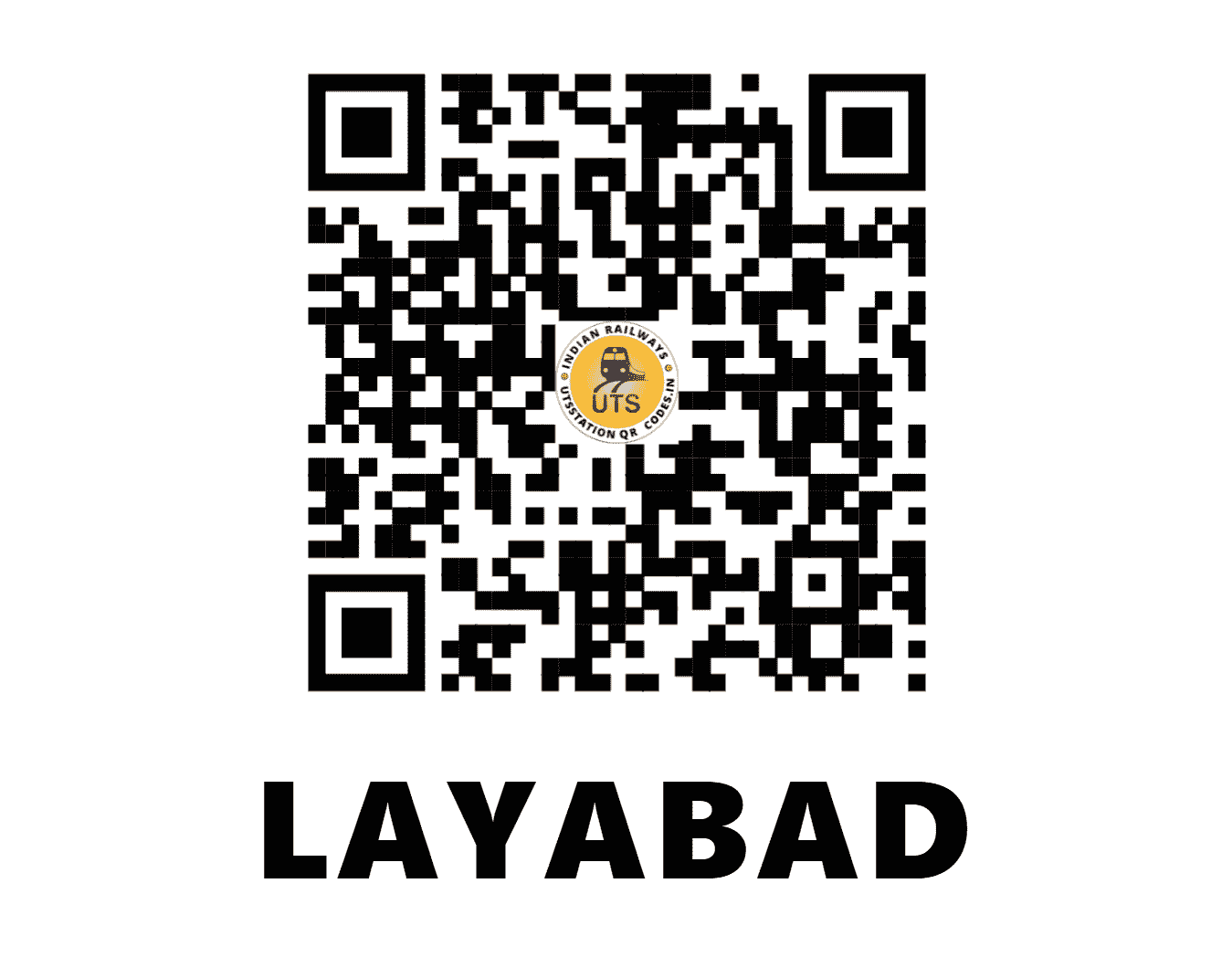 UTS QR Code for LAYABAD - LYD - SE (JHARKHAND)