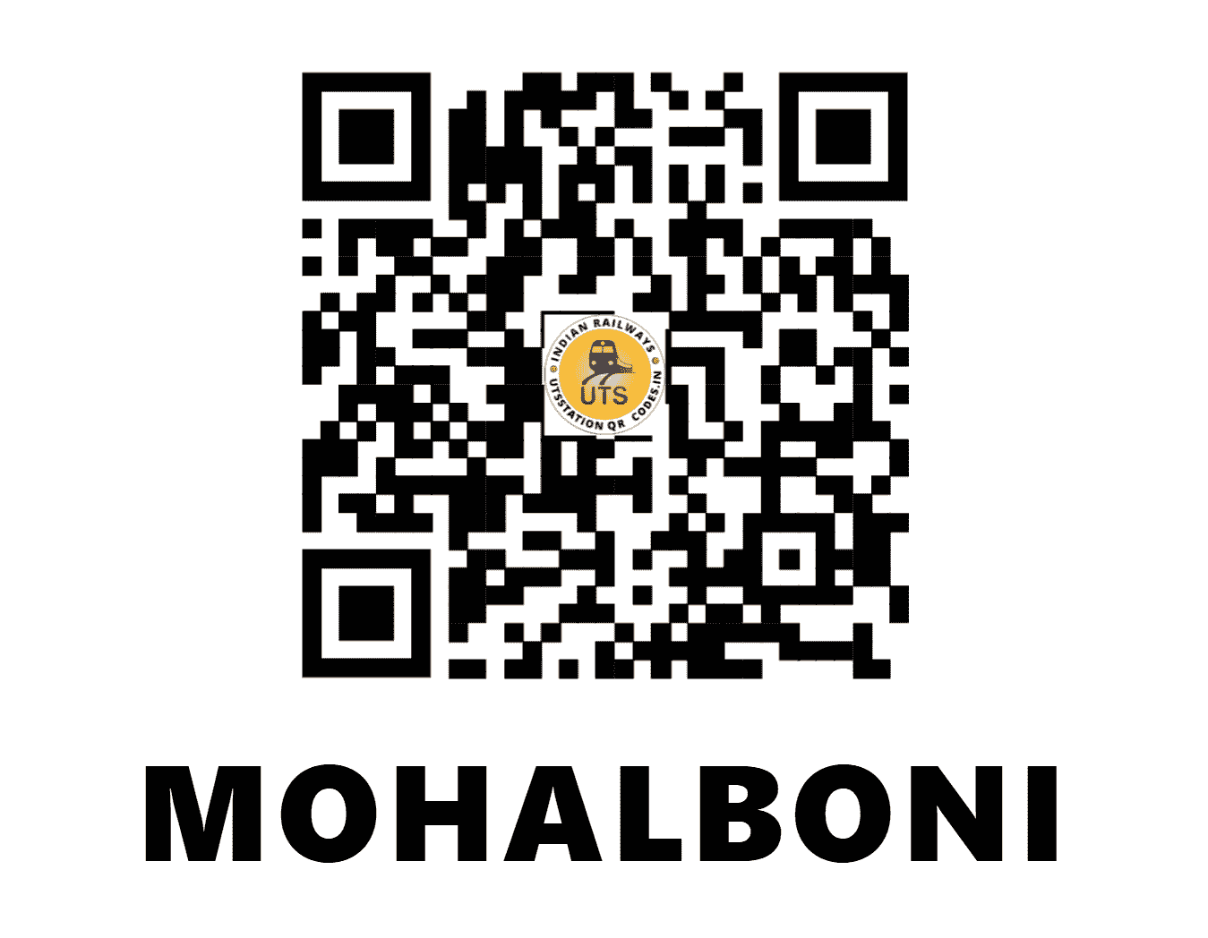 UTS QR Code for MOHALBONI - MLBN - SE (JHARKHAND)