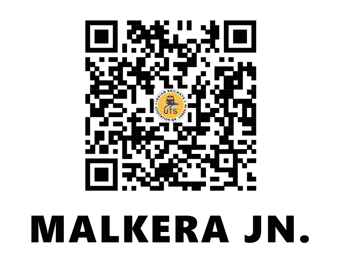UTS QR Code for MALKERA JN. - MLQ - SE (JHARKHAND)
