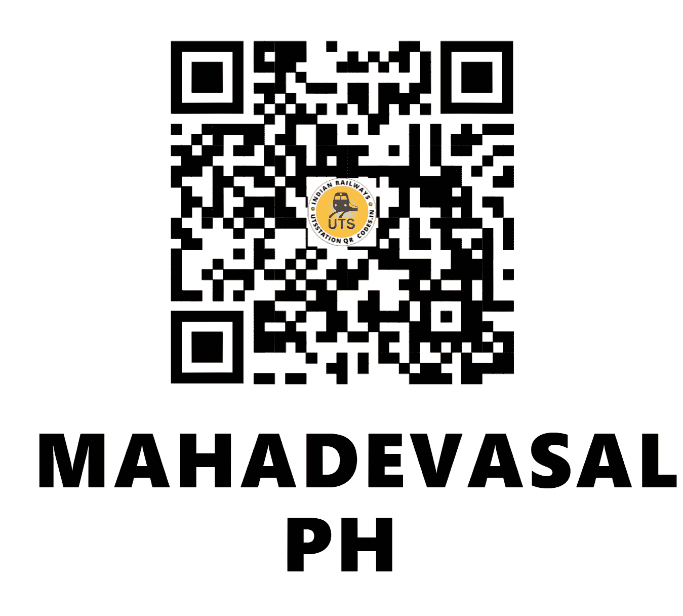 UTS QR Code for MAHADEVASAL PH - MXW - SE (JHARKHAND)