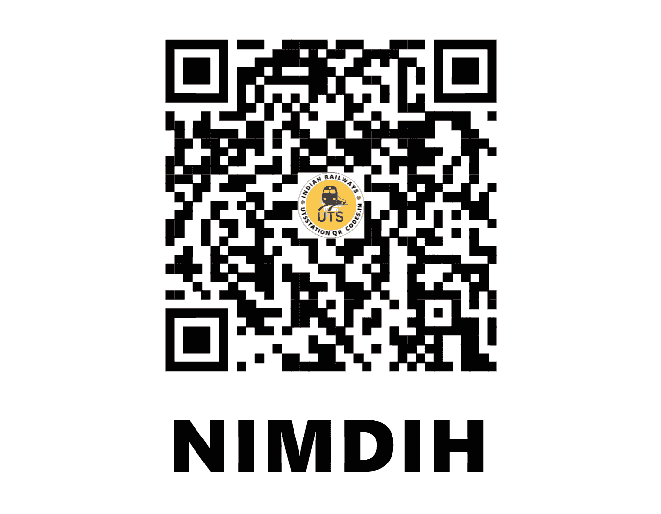 UTS QR Code for NIMDIH - NIM - SE (JHARKHAND)