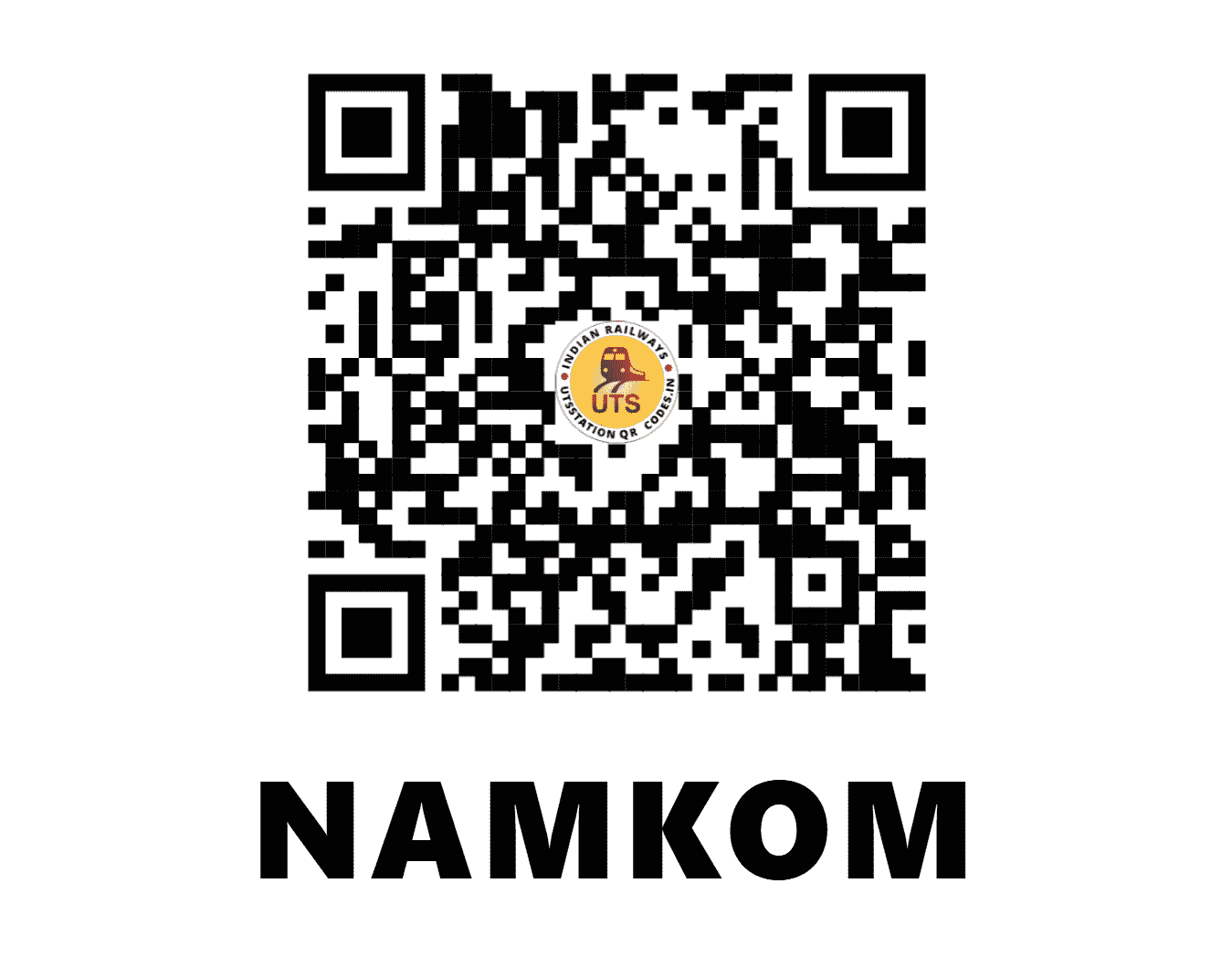 UTS QR Code for NAMKOM - NKM - SE (JHARKHAND)