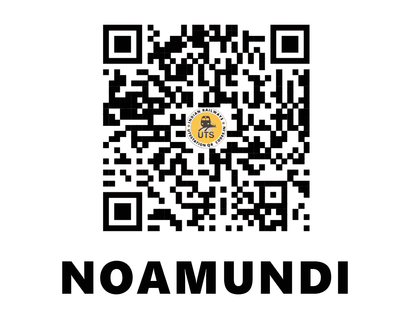 UTS QR Code for NOAMUNDI - NOMD - SE (JHARKHAND)