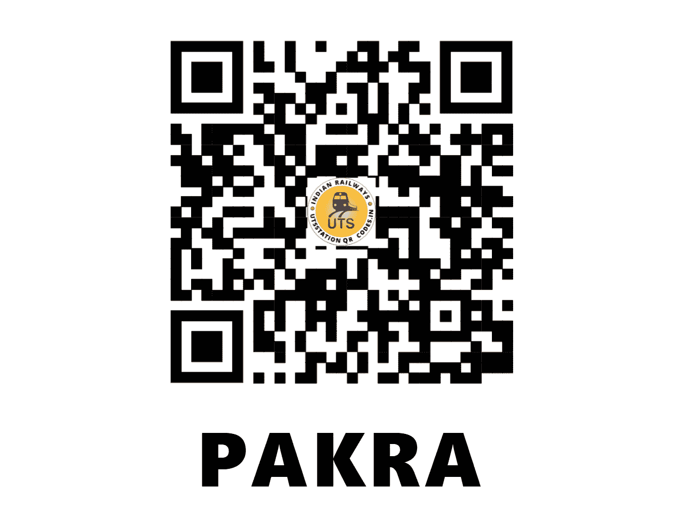 UTS QR Code for PAKRA - PKC - SE (JHARKHAND)