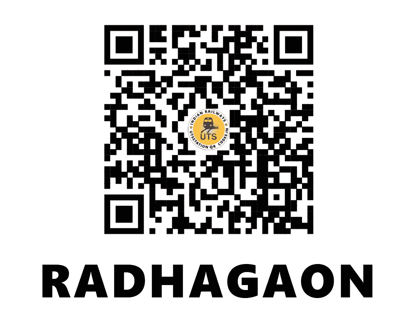 UTS QR Code for RADHAGAON - RDF - SE (JHARKHAND)