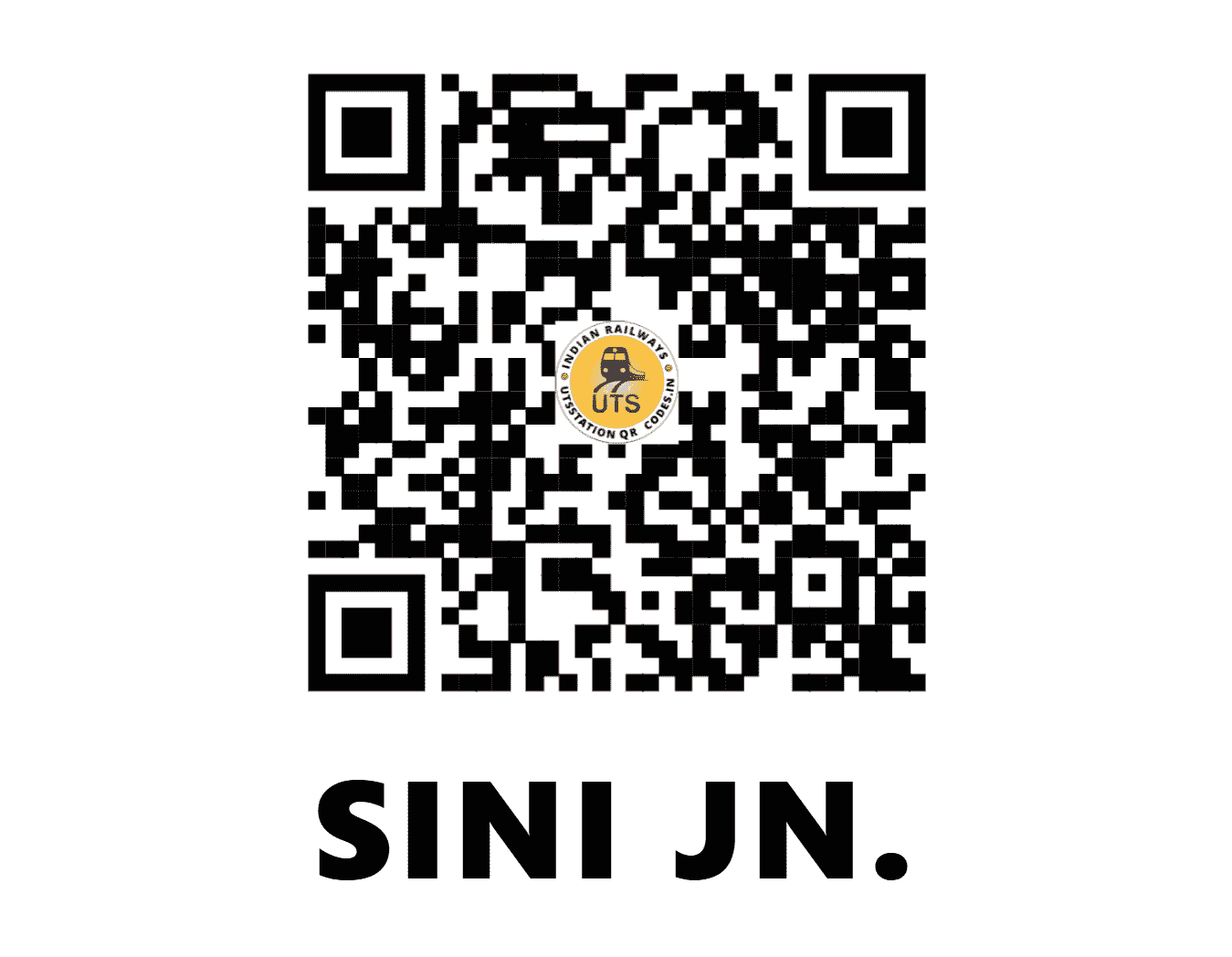 UTS QR Code for SINI JN. - SINI - SE (JHARKHAND)