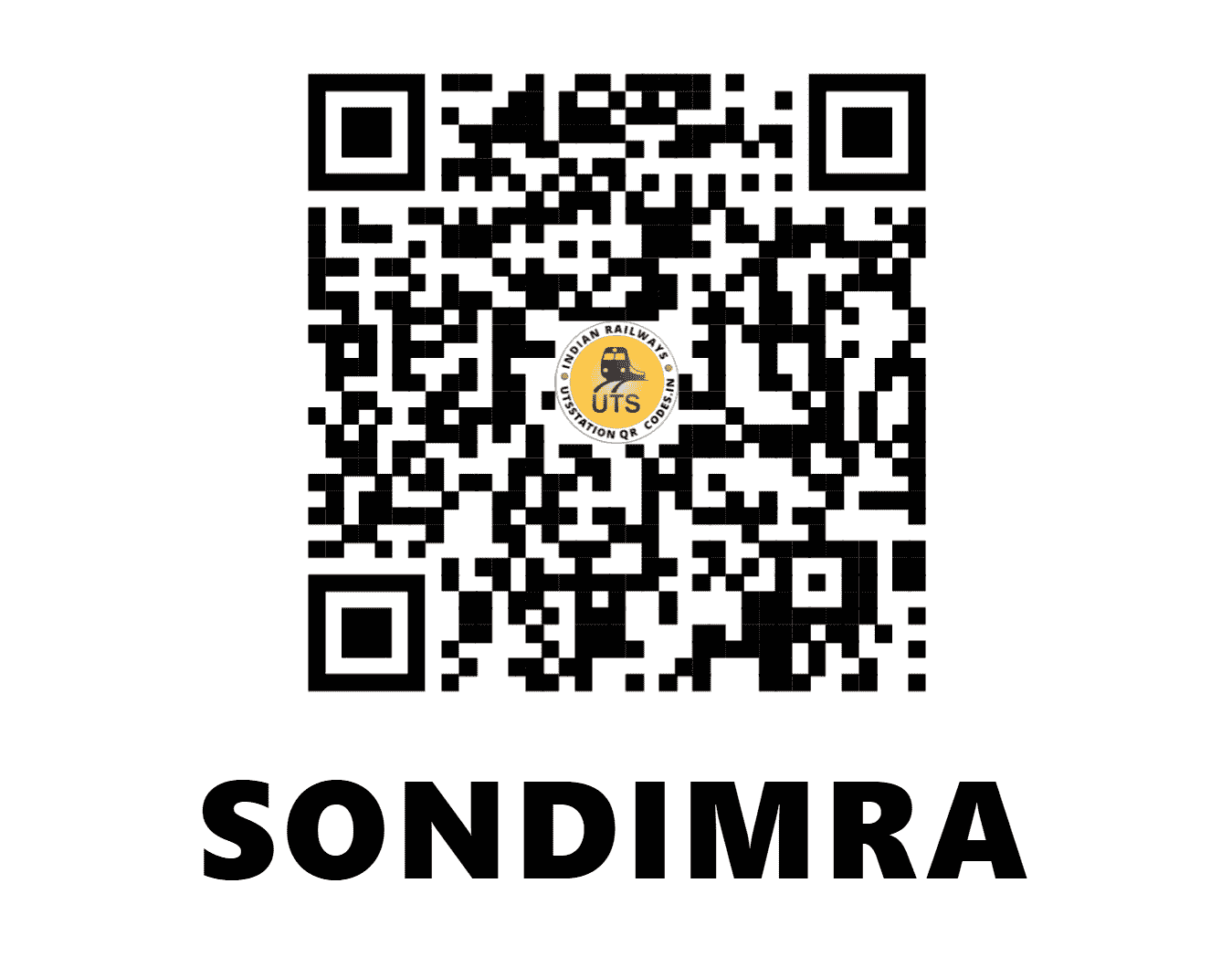 UTS QR Code for SONDIMRA - SND - SE (JHARKHAND)