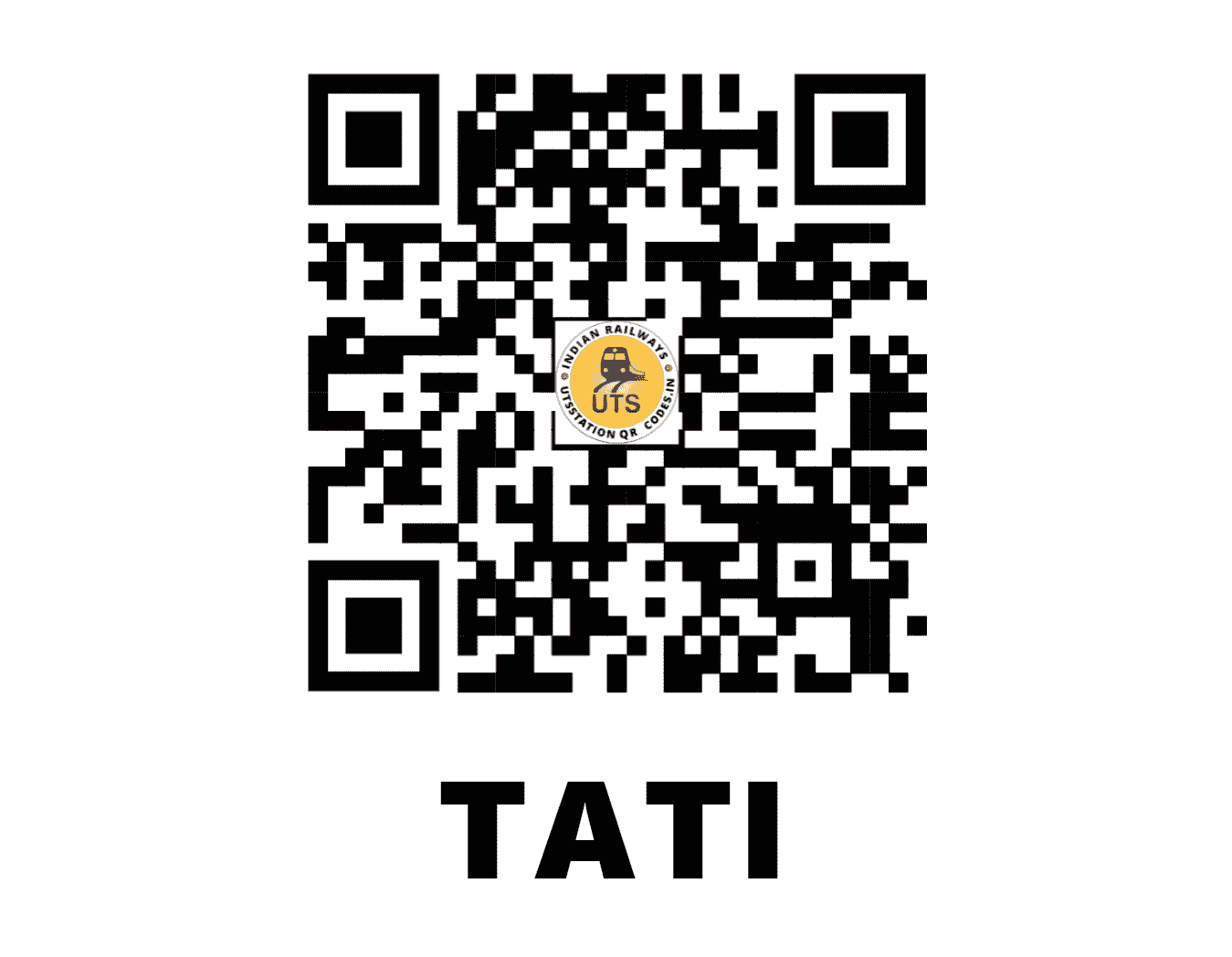 UTS QR Code for TATI - TATI - SE (JHARKHAND)