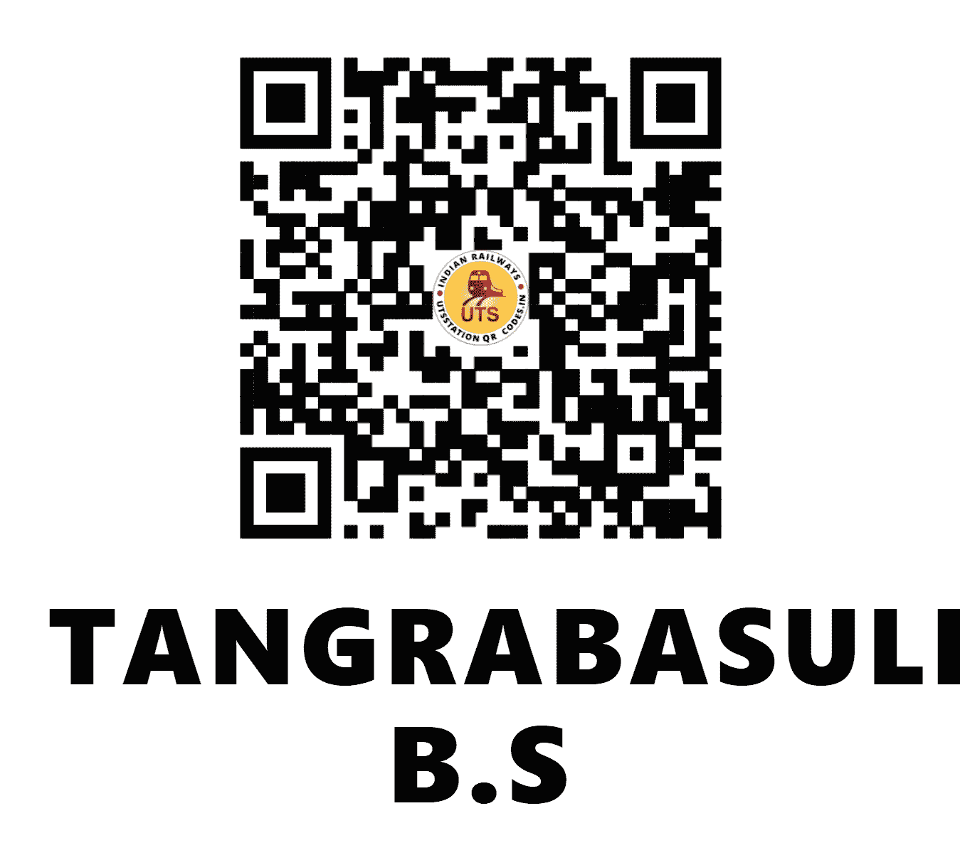 UTS QR Code for TANGRABASULI B.S - TGB - SE (JHARKHAND)