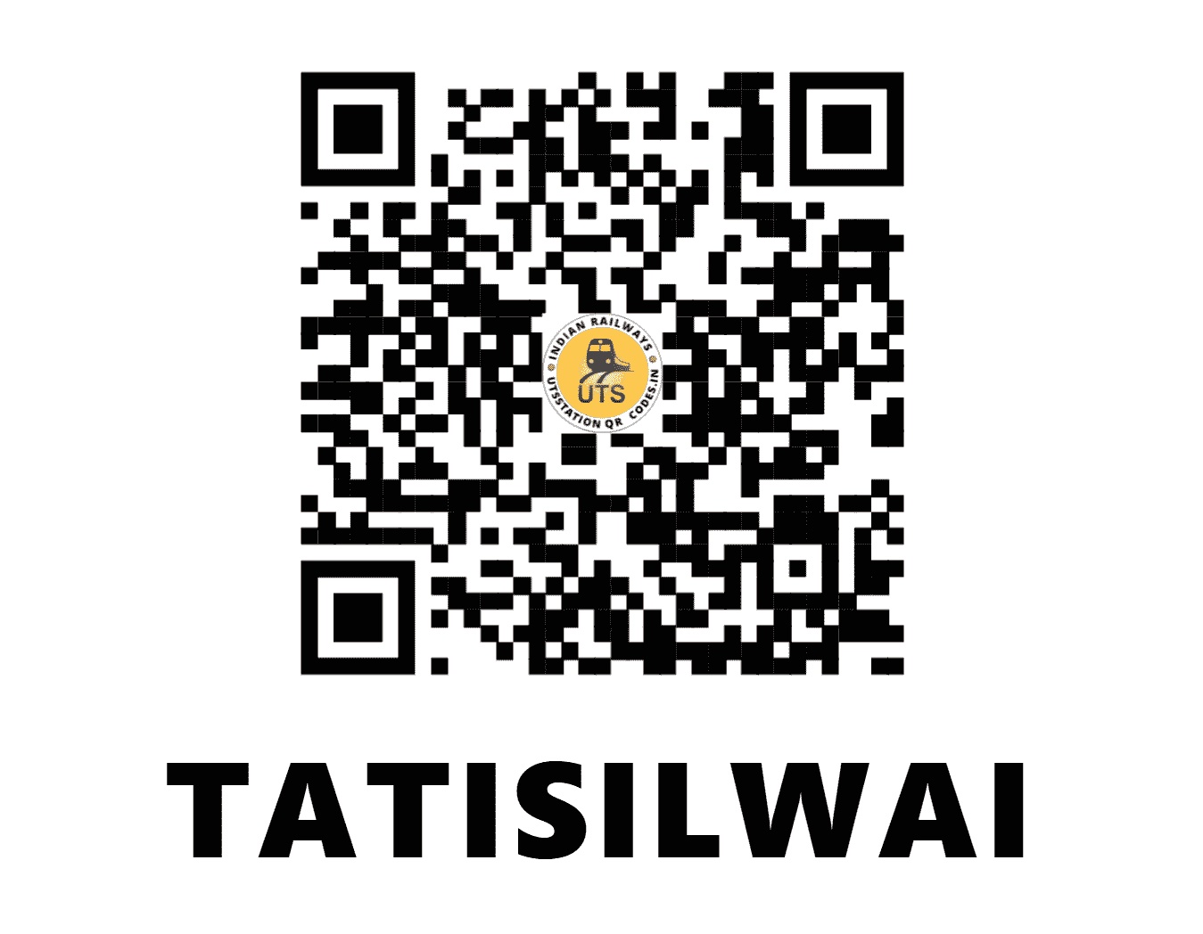 UTS QR Code for TATISILWAI - TIS - SE (JHARKHAND)