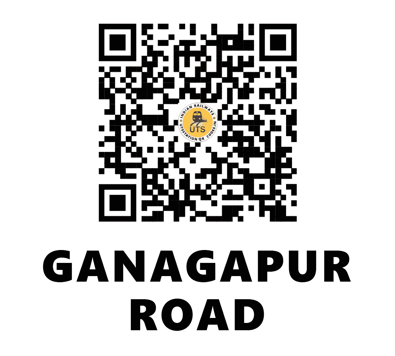 UTS QR Code for GANAGAPUR ROAD - GUR - CR (KARNATAKA)