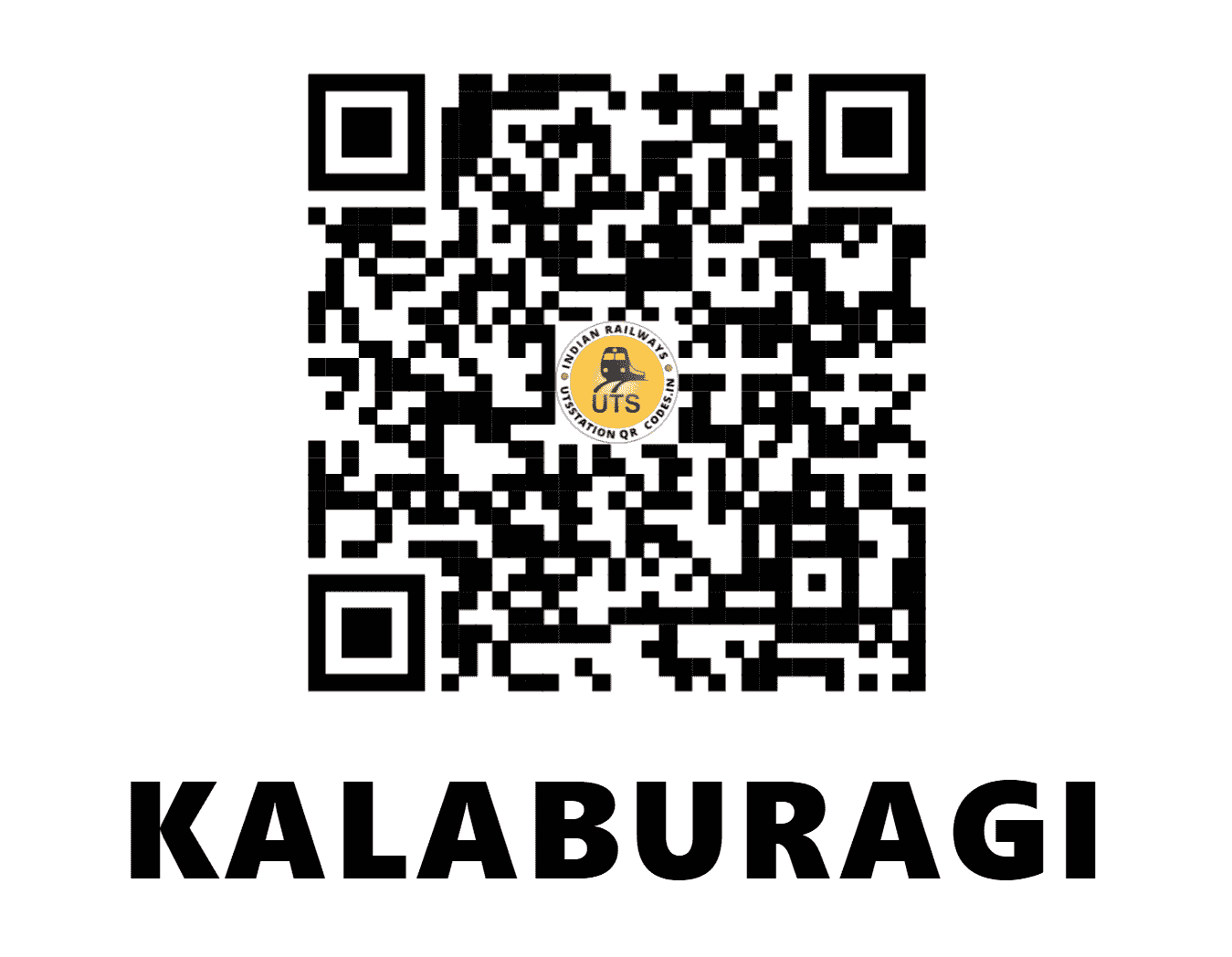 UTS QR Code for KALABURAGI - KLBG - CR (KARNATAKA)