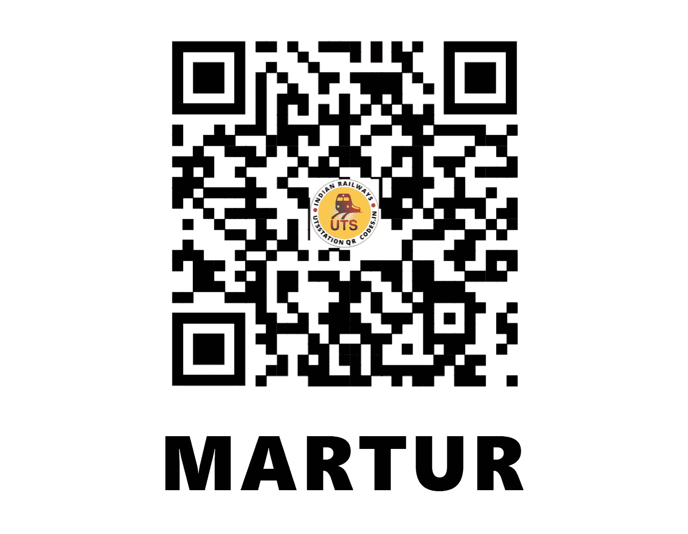 UTS QR Code for MARTUR - MR - CR (KARNATAKA)