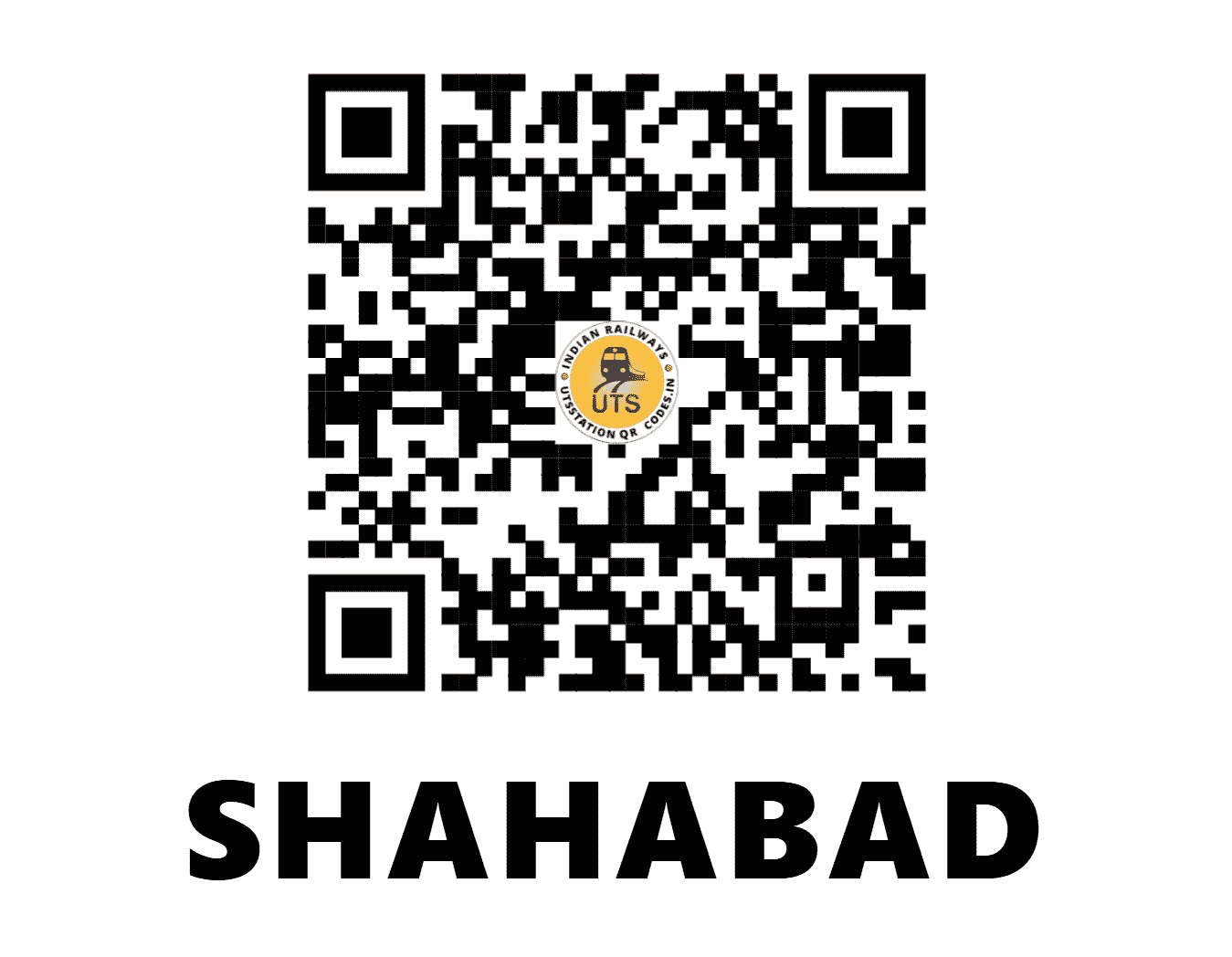 UTS QR Code for SHAHABAD - SDB - CR (KARNATAKA)
