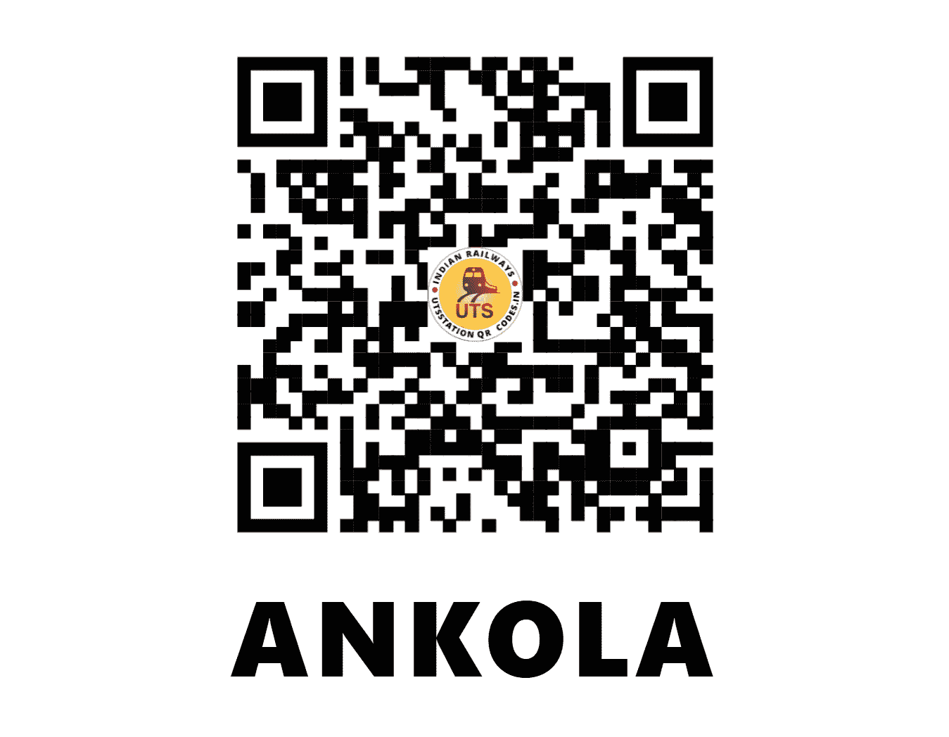 UTS QR Code for ANKOLA - ANKL - KR (KARNATAKA)