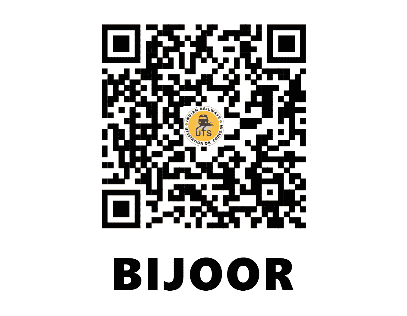 UTS QR Code for BIJOOR - BIJR - KR (KARNATAKA)