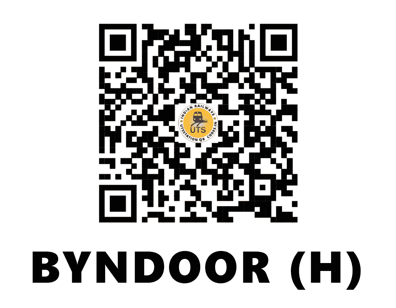 UTS QR Code for BYNDOOR (H) - BYNR - KR (KARNATAKA)