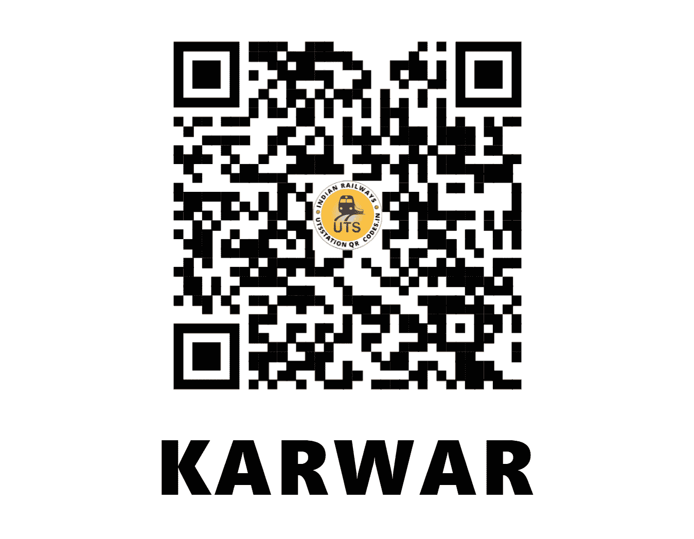 UTS QR Code for KARWAR - KAWR - KR (KARNATAKA)