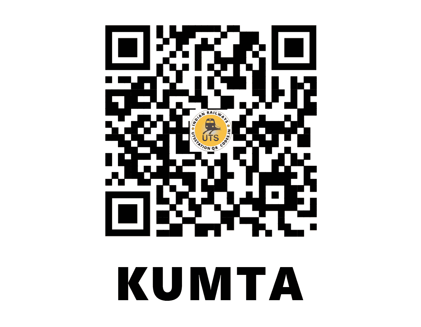 UTS QR Code for KUMTA - KT - KR (KARNATAKA)