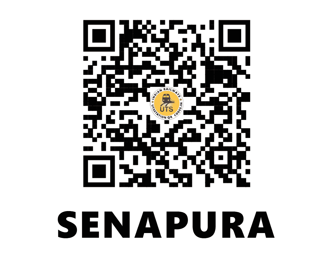 UTS QR Code for SENAPURA - SEN - KR (KARNATAKA)