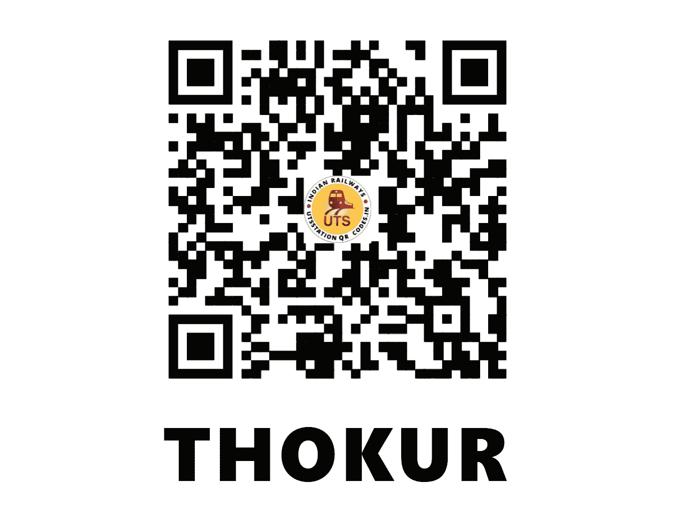 UTS QR Code for THOKUR - TOK - KR (KARNATAKA)