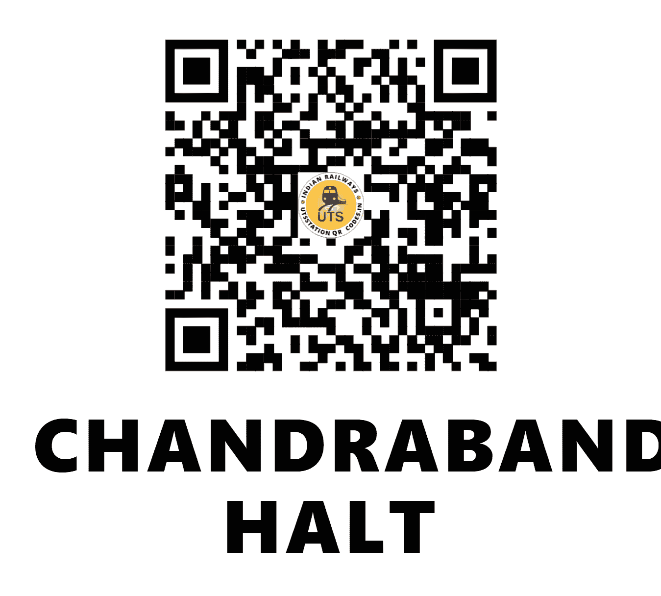 UTS QR Code for CHANDRABANDA HALT - CDBH - SC (KARNATAKA)