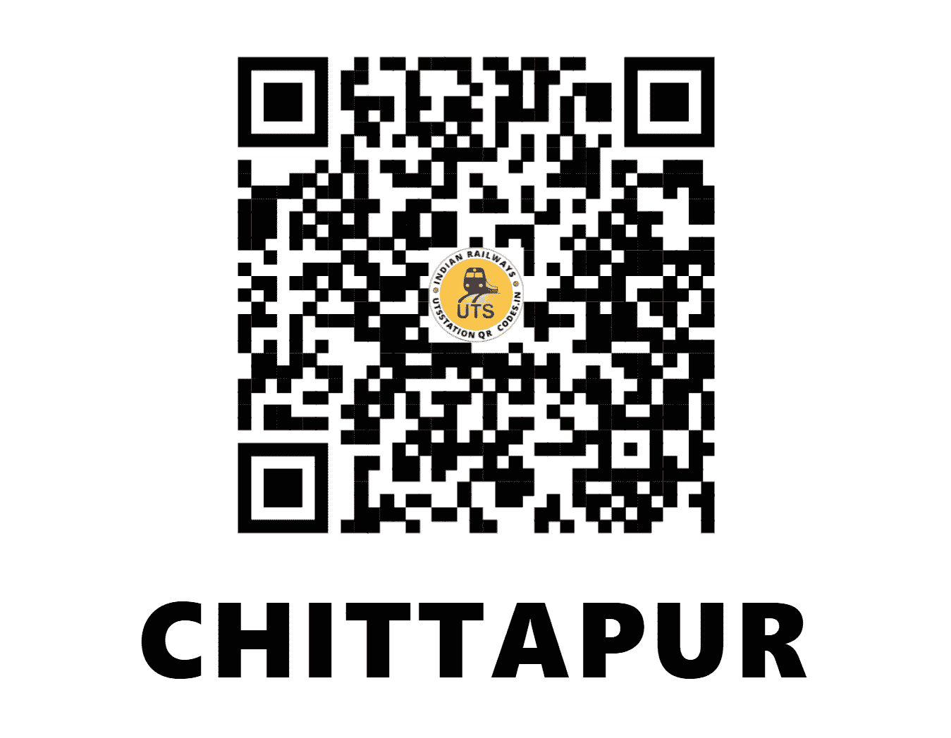 UTS QR Code for CHITTAPUR - CT - SC (KARNATAKA)