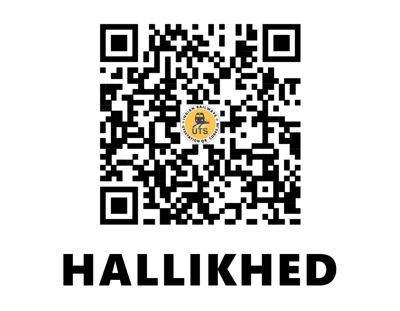 UTS QR Code for HALLIKHED - HLKH - SC (KARNATAKA)