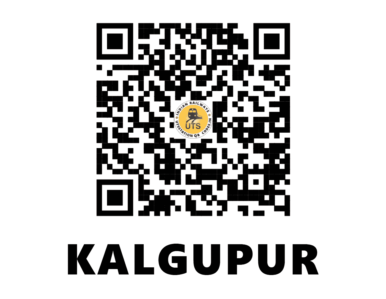 UTS QR Code for KALGUPUR - KCP - SC (KARNATAKA)