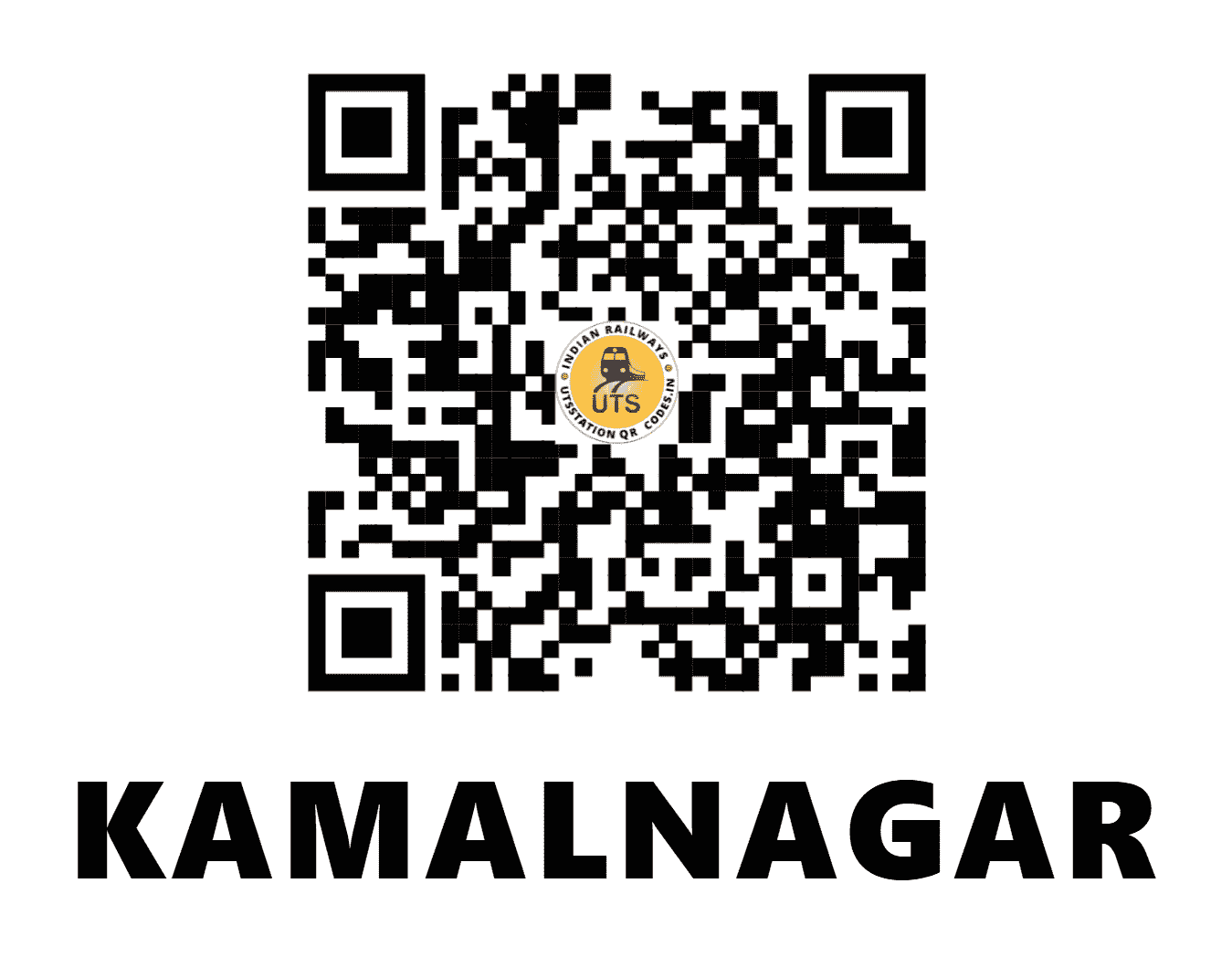 UTS QR Code for KAMALNAGAR - KMNR - SC (KARNATAKA)