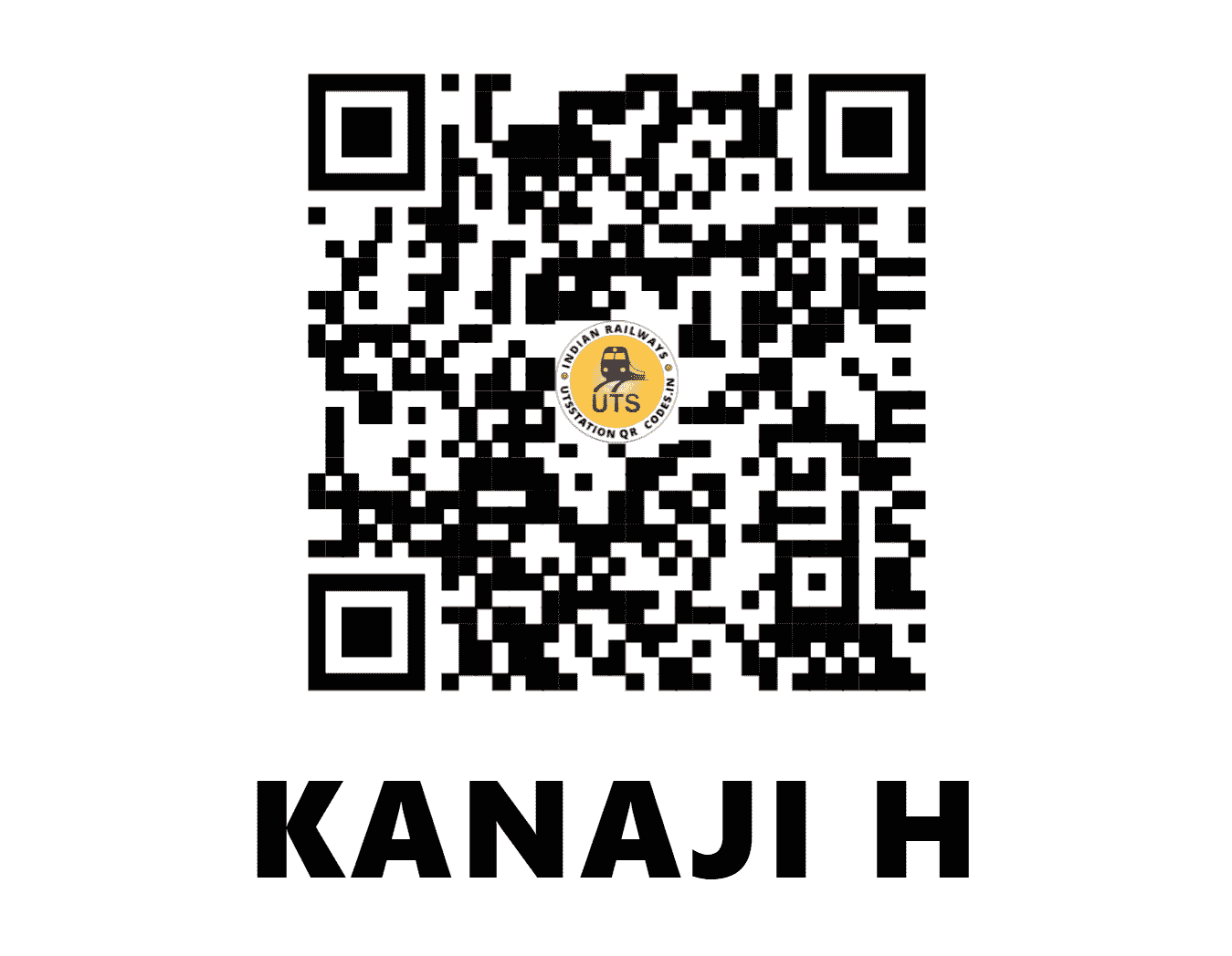 UTS QR Code for KANAJI H - KNAG - SC (KARNATAKA)