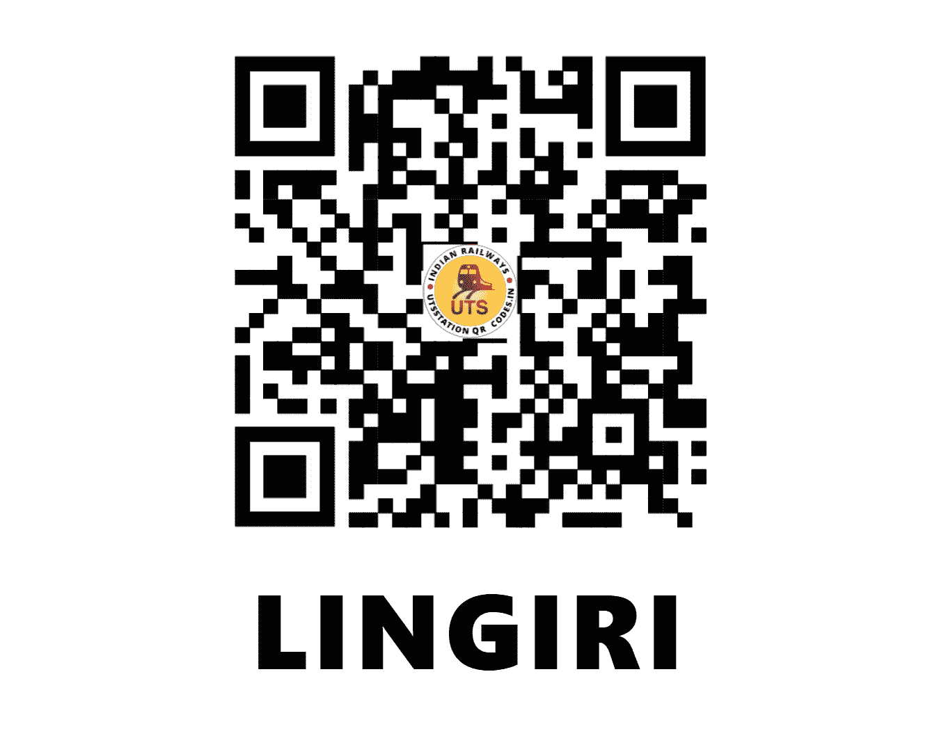 UTS QR Code for LINGIRI - LGRE - SC (KARNATAKA)