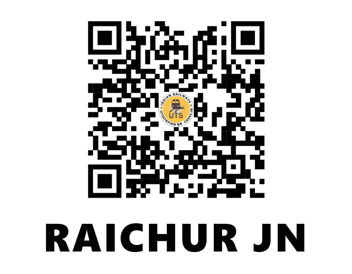 UTS QR Code for RAICHUR JN - RC - SC (KARNATAKA)