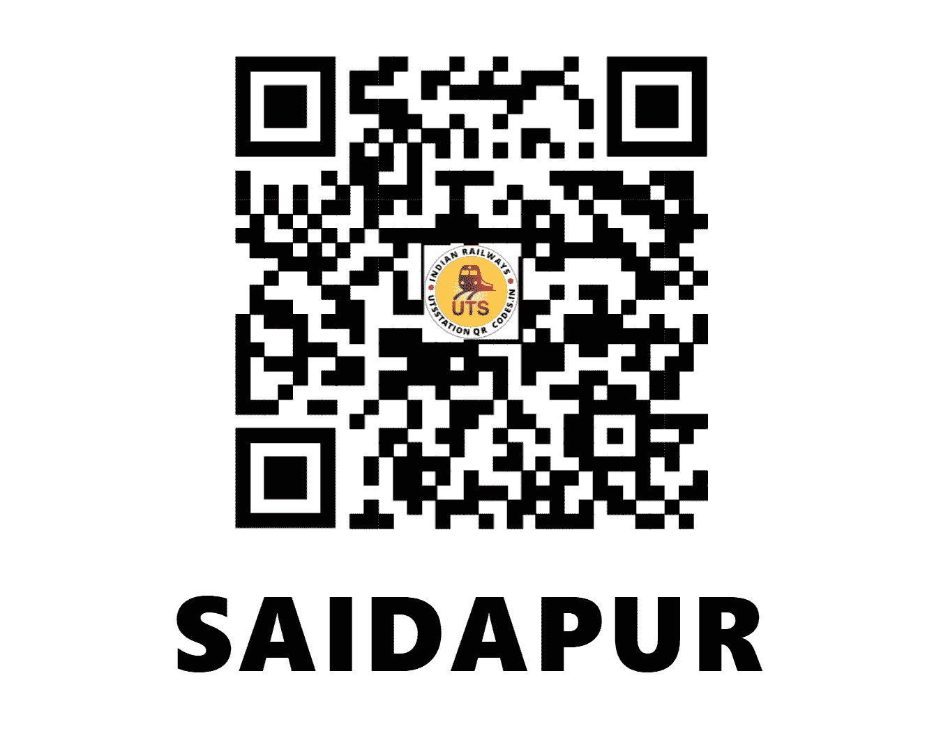 UTS QR Code for SAIDAPUR - SADP - SC (KARNATAKA)