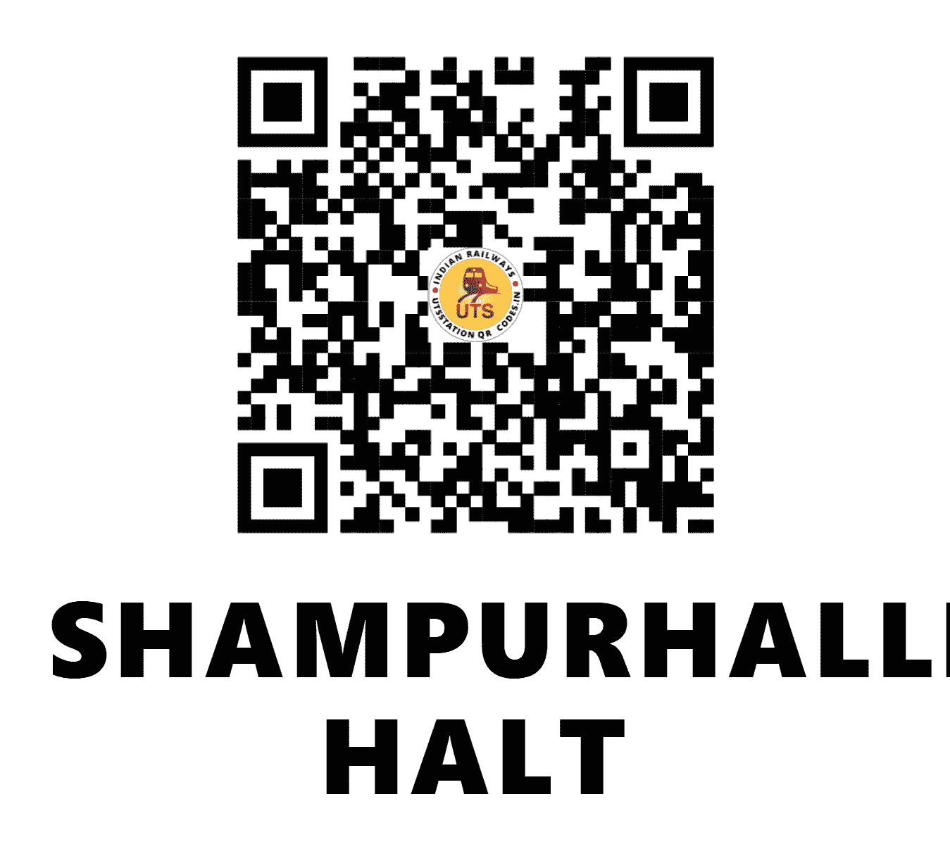 UTS QR Code for SHAMPURHALLI HALT - SPHL - SC (KARNATAKA)