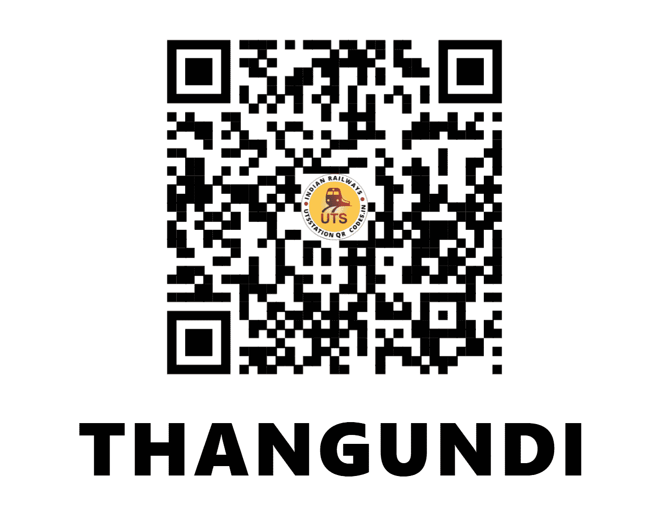 UTS QR Code for THANGUNDI - TGDE - SC (KARNATAKA)