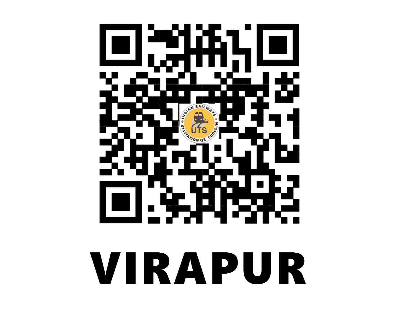UTS QR Code for VIRAPUR - VP - SC (KARNATAKA)